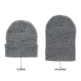 thumbnail image 2 of Empire Cove Knit Cuffed Beanie Hat Cap Warm Winter Men Women Toboggan Heather Grey, 2 of 6