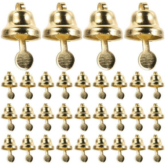 100 Pcs Little Bell Jingle Bells for Crafting Mini Crafts Vintage Golden