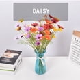 thumbnail image 5 of GRNSHTS 6Pcs Artificial Daisies Flowers Fake Silk Daisy Flowers Bouquet Outdoor Shrubs Plastic Floral Arrangement Plants for Home Window Balcony Wedding Decoration (Red), 5 of 12