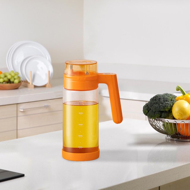 TIMIFIS A Bottle Oil Container Glass Oil Pot Automatic Opening and Closing Household Oil Pot Large Capacity Soy Oil Filling Bottle Storing Olive Oil Bottles Kitchen Gadgets Kitchen Utensils