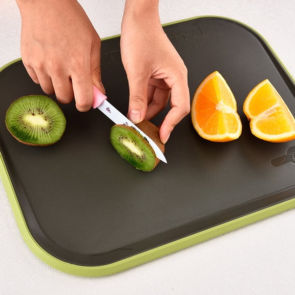 ETEREAUTY Non- Kitchen Cutting Board in Black, Perfect for Cutting Meat, Vegetables, Fruits, Cheese and More