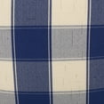 thumbnail image 6 of GDF Studio Prestage Modern Fabric Checkered Cube Pouf, Ivory and Navy Blue, 6 of 7