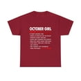 thumbnail image 2 of October Girl Facts is Most Known for T-Shirt, 2 of 2
