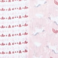 thumbnail image 5 of Parent's Choice 2-Pack Cotton Fitted Crib Sheets for Baby Girls Crib Bed, Unicorn, Pink, 5 of 8