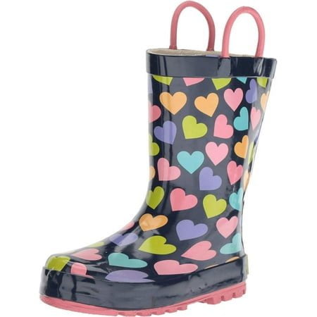 Western Chief Bottes de Pluie Imperméables Imprimées pour Garçons, Cœurs Heureux, 7-8 m US Tout-Petit