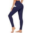 thumbnail image 4 of High Waisted Yoga Pants for Women Solid Color Sportswear Tights for Gym Sport Pants Leggings with Pockets, 4 of 9