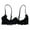 Black, variant on Balconette Bra, 1/4 Cup Bras for Women Underwire Lace Bra See Through Balconette Padded Bra Shelf Bra Tops Quarter Cup Bra Black L