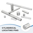 thumbnail image 4 of Uxcell 22Pcs Pasador de Espiga 8mm x 25mm Soporte de Estante Pasador de Acero Inoxidable, 4 of 6