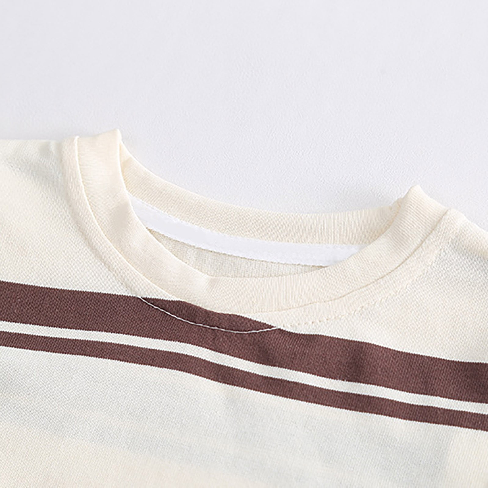 LNMQLPDBS Baby Boys' Clothing Sets Striped Short Sleeve Crewneck T Shirt with Pocket + Solid Color Shorts 2pcs Outfits Toddler Boys Clothes 3 Year Old Boy Gifts Summer Casual Set for School Daily