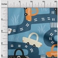thumbnail image 2 of oneOone Cotton Cambric Baby Blue Fabric Car Diy Clothing Quilting Fabric Print Fabric By Yard 56 Inch Wide, 2 of 6