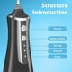 thumbnail image 2 of SDIGV Water Flosser Cordless for Teeth Cleaning 300ML Dental Oral Irrigator 3 Modes 5 Tips Rechargeable Waterproof Electric Flossing for Home Travel, 2 of 5