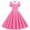 Pink, variant on YYUIJK Women's Vintage Dress, Polka Dot Retro Style Cocktail Party Swing A-Line Dresses Dark Blue XL