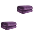 thumbnail image 2 of Cateissary Manta de franela, mantas portátiles para niños y adultos, dormitorio, Camping, ver películas, suministros para mantener el calor, púrpura Morado oscuro 70x100cm 2piezas Cateissary CBP043839, 2 of 6