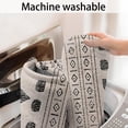 thumbnail image 5 of Boho Black and White Tribal Ethnic Pattern Bathroom Rugs Mat,Non Slip Microfiber Bathroom Rug,Rubber Backing,Soft Bathroom Mats for Bathroom Floor,Tub and Shower,17x27in(43x68cm), 5 of 5