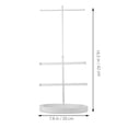 thumbnail image 3 of Necklace Display Rack Telescopic Bracelet Ring Organizer Earring Storage Tray Multi-use Key Chain Rack, 3 of 8