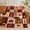 color4, variant on SPXUBZ Autumn Flannel Throw Blanket, Neutral Pumpkin Leaf Sunflower and Plaid Patchwork Pattern, Soft Cozy Blanket for Couch Sofa Bed