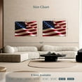 thumbnail image 3 of Elephant Stock Rippled American Flag Wall Art - Horizontal Canvas Wall Art - Living Room Wall Decor - Flags Canvas - Red And Blue Decor - 51" x 34", 3 of 4