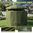 thumbnail image 5 of Dateyes 10'x10' Outdoor Pop Up Gazebo, Screen Tent with Removable Top & Mosquito Netting, Camping Canopy Tent, Waterproof, UV Resistant, Portable Carry Bag, Green, 5 of 10