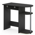 thumbnail image 1 of Pemberly Row Wood Home Laptop Notebook Computer Desk in Black/Gray, 1 of 6