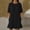 *Black, variant on ClodeEU Women's Short Sleeve Crew Neck Ruffle Hem Mini Dress,Casual T-Shirt Swing Dress Black,Women's Plus L