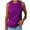 Purple, variant on Lolmot Womens Crewneck Sleeveless Solid Color Tank Tops Summer Casual Loose Fit Basic Shirts