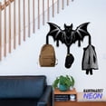 thumbnail image 3 of Handmadetneonsign Bat Coat Rack Wall Hanger, Bat Metal Wall Hooks, Bat Keys Holder Home Decor 74710, 3 of 5