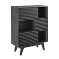 thumbnail image 2 of Modway Meuble de Rangement à Trois Niveaux Style Mid-Century Modern en Charbon, 2 of 15