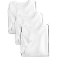 thumbnail image 2 of Harbor Bay by DXL Big and Tall Men's Crewneck T-Shirts, White, 4XLTall, Pack of 3, 2 of 7