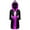 Black&Hot Pink, variant on TiaoBug Kids Boys Boxing Halloween Costume Metallic Long Sleeve Hooded Robe Boxer Cloak with Belt Black&Purple 16