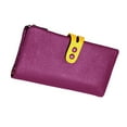 thumbnail image 4 of Cartera De Mujer, De Mujer, Moderna, Larga, Para Ir Al Trabajo, Citas, Viajes, Color Morado Púrpura, 4 of 8
