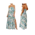 thumbnail image 1 of KelaJuan Women Bohemian Long Dress Summer Floral Print Slit Flowy Sleeveless Beach Dress Party Streetwear, 1 of 7