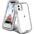 thumbnail image 1 of Étui de Protection Antichoc Robustes, Anti-Chute, Triple Couche Transparente Compatible avec iPhone 14, 1 of 8