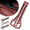 Red, variant on Rulwuck 2 pieces of non falling seat guards, car safety seat gap fillers, and downward seat gap fillers between the seat and the center console to prevent objects from falling,Black
