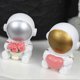 thumbnail image 2 of Astronaut Figurine Spaceman Statue Creative Resin Figurines Desktop Decoration, 2 of 2