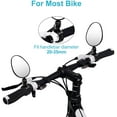 thumbnail image 4 of Clearance:2 Pack Bicycle Mirrors Universal Mini 360 ° Rotaty Rear View Camera Handlebar Glass Mirrors for Bike Bicycle Ebike Scooter Left and Right Handlebar Side Mirror Bicycle Rearview Mirror, 4 of 4