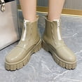 thumbnail image 2 of Bottes de Pluie pour Femmes Style Punk Imperméables Antidérapantes à l'Intérieur Bottes de Pluie en Caoutchouc Chaussures d'Eau Bottes en Caoutchouc pour Femmes B 37, 2 of 5