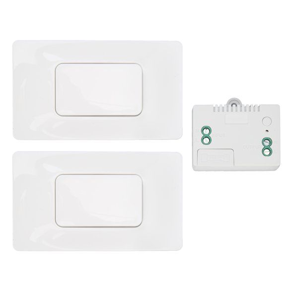 Interruptor De Pared, Kit De Interruptor De Luz Inalámbrico Antideformación Impermeable, Instalación Simple Para El Hogar