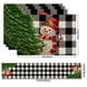 thumbnail image 3 of Decoraciones navideñas, adornos navideños, regalos navideños, manteles individuales navideños, juego de banderines de mesa, serie de lino estampado, decoración para fiestas navideñas, restaurantes, ma, 3 of 6
