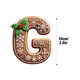 thumbnail image 3 of Seyotauo 26 Gingerbread Alphabet Letter Ornaments, Christmas A to Z Letters - Xmas Tree Hanging Ornaments for DIY Crafts, 3 of 3