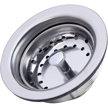 Standard 3-1/2 Kitchen Sink Stainless Steel Drain Assembly With Strainer Basket Stopper/CSA Approved