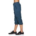 thumbnail image 2 of RBX Active Women's Casual Lightweight Capri Pants for Women With Pockets, Blue Teal Size Large, 2 of 4