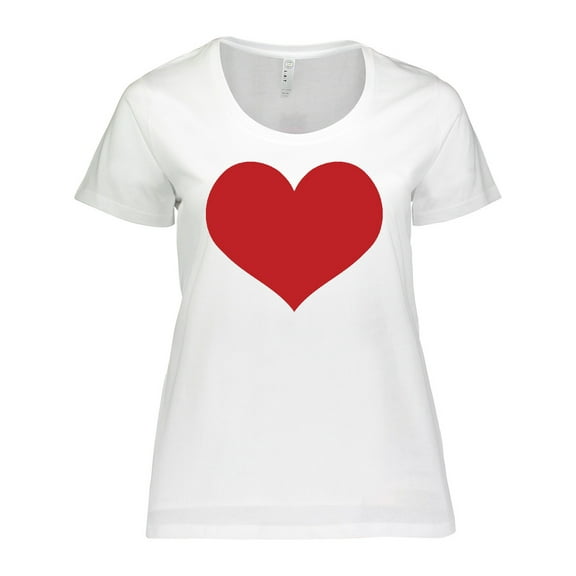 Inktastic Red Heart Valentine Women's Plus Size T-Shirt