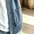 thumbnail image 3 of cocolona Womens Sweater Cardigan Long Sleeve Crew Neck Fall Sweater Open Front Casual Loose Cardigan Tops, 3 of 5