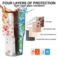thumbnail image 7 of 30oz Autumn Fall Leaves Pattern Tumblers Stainless Steel Tumbler with Lid and Straw,Vacuum Insulated Double Wall Travel Tumbler Cups Mug with Cleaning Brush for Coffee,Tea, 7 of 7