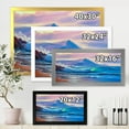 thumbnail image 4 of Designart 'Blue Waves Breaking At The Beach Landscape I' Nautical & Coastal Framed Art Print, 4 of 4