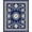 Blue, Pattern 2, variant on ODIKA 4'x6' Machine Washable Non-Slip Area Rug, Ethnic Lattice Contemporary Abstract High Traffic Rug, Pink, 558516