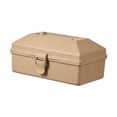 thumbnail image 3 of S SERENABLE Portable Tool Box Large Capacity Lightweight with Handle Outdoor Storage Bin Light Brown, 3 of 9