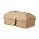 thumbnail image 3 of Caja de herramientas portátil, contenedor de gran capacidad con asa, organizador para maletero de coche, estuche rígido para camping, picnic, pesca, Marrón claro, 3 of 8