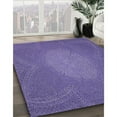 thumbnail image 2 of Ahgly Company Indoor Round Patterned Purple Novelty Area Rugs, 4' Round, 2 of 6