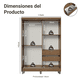 thumbnail image 3 of Ropero Closet Madesa Luke 2 Puertas Corredizas y Pies Marrón, 3 of 12